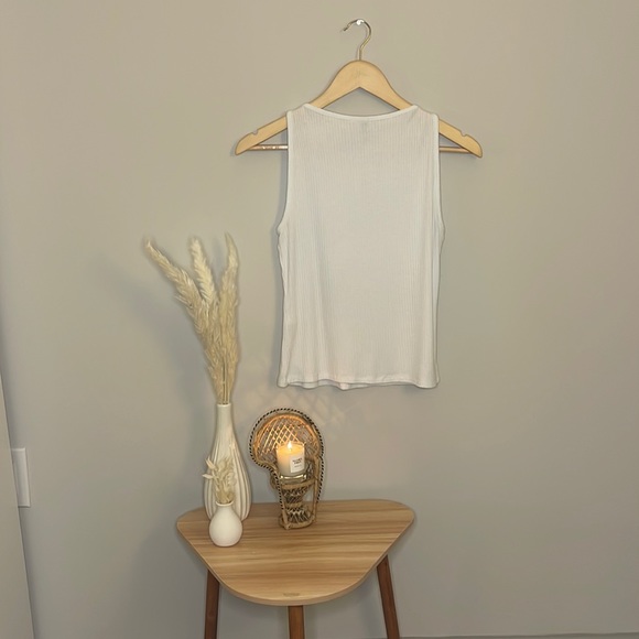 ASOS Ribbed Tank Top- White - Picture 2 of 4